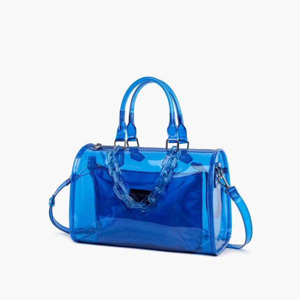 Iced Out Hologram Clear Satchel Crossbody Bag - Image 26
