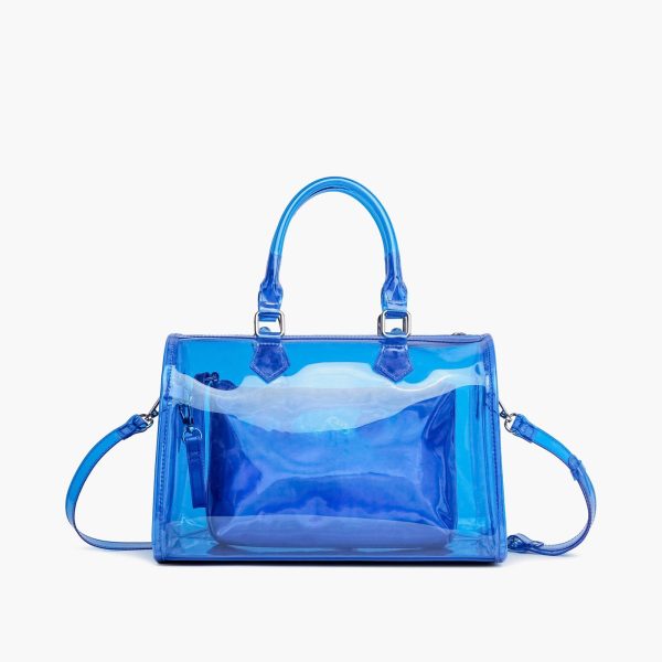 Iced Out Hologram Clear Satchel Crossbody Bag - Image 27