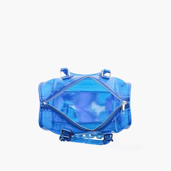 Iced Out Hologram Clear Satchel Crossbody Bag - Image 19