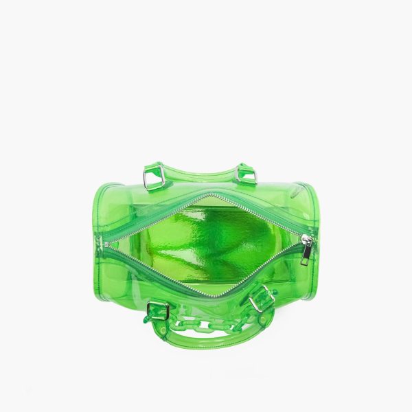 Iced Out Hologram Clear Satchel Crossbody Bag - Image 11