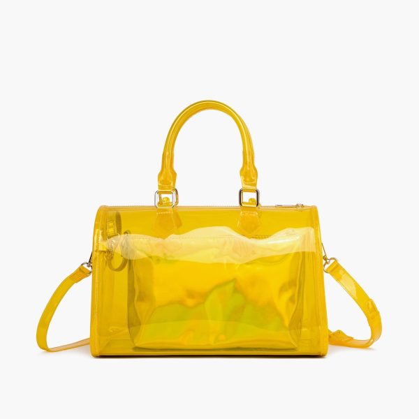 Iced Out Hologram Clear Satchel Crossbody Bag - Image 33
