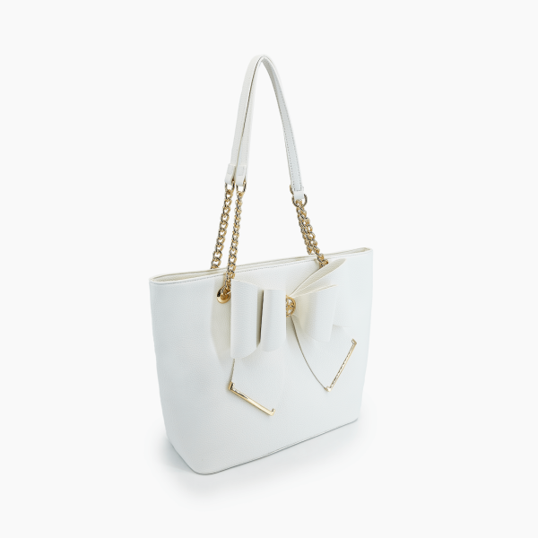 Aubrey Bow Vegan Tote Bag - Image 2