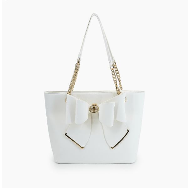 Aubrey Bow Vegan Tote Bag